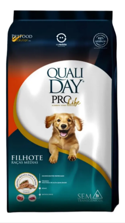QUALIDAY PROLIFE RACAS MEDIA FILHOTE 2,5KG