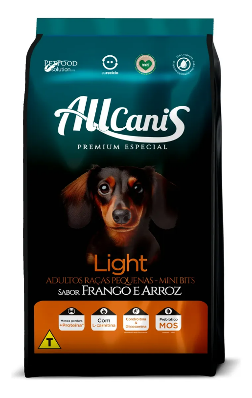 ALLCANIS LIGHT RAÇAS PEQUENAS 2,5KG