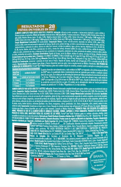 ONE GATOS MULTI PROTEINA ADLT E FILH 30un
