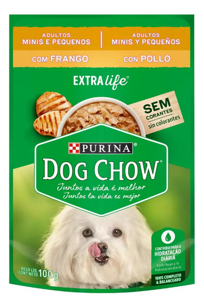 DOG CHOW ADLT MIN PEQ FRANGO 15un