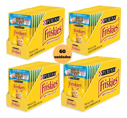 FRISKIES PEIXE BRANCO AO MOLHO 60un