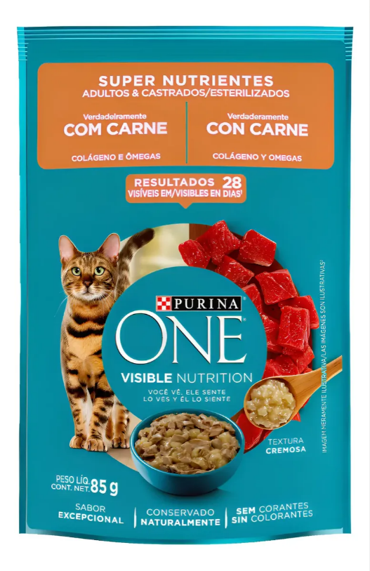 ONE GATOS SUPER NUTRIENTES ADLT E CASTRADO 60un