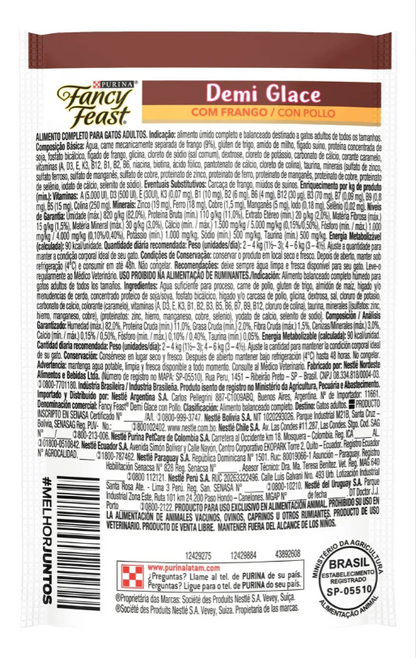 FANCY FEAST DEMI GLACE FRANGO 30un