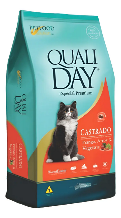 QUALIDAY CAT FRANGO CASTRADO 20KG