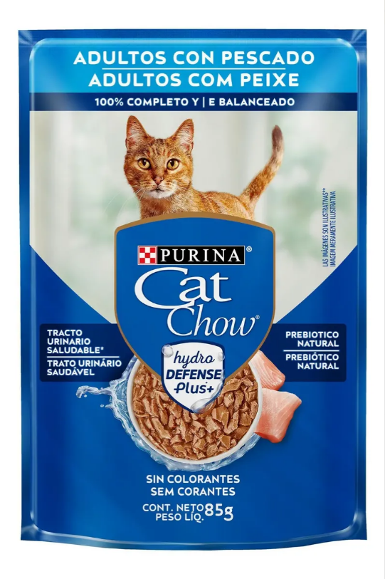 CAT CHOW CASTRADOS PEIXE BRANCO 60un