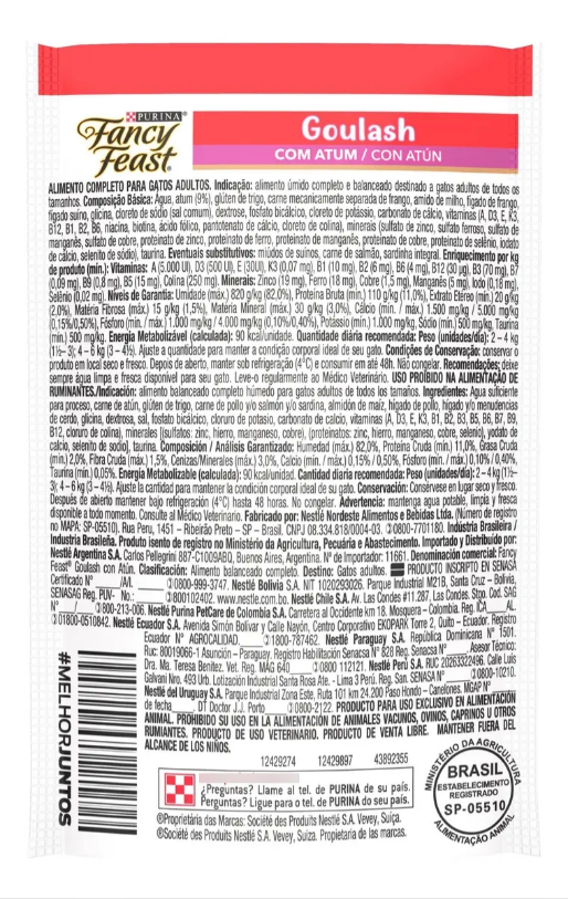 FANCY FEAST GOULASH ATUM 30un